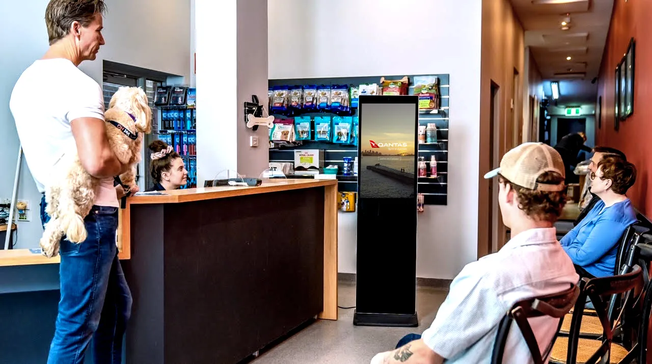 Kiosk in vet clinic